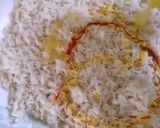 A picture of step 1 of Basanti pulao.