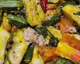 A picture of step 2 of Sabzi Khatta meetha (sweet and tangy Vegetable stew).