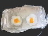 Bánh mì kẹp phô mai - cloud eggs (trứng đám mây) - ăn dặm bước làm 2 hình