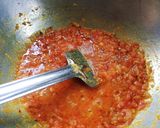A picture of step 7 of Dal Palak.