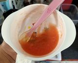Foto langkah ke 5 dari resep Pure Pepaya mix jeruk baby MPASI.