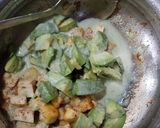 A picture of step 2 of Sweet potato and Tofu Stir fry with Avocado.