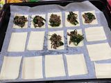 Hojaldres de carne y espinacas