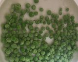 A picture of step 1 of Pea and Mint bruschetta.