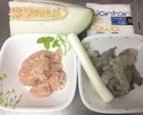 A picture of step 1 of Steamed Fried Wantan with Gourd Melon (Tougan).
