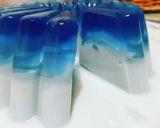 Foto langkah ke 2 dari resep Blue Ocean Jelly Puding.