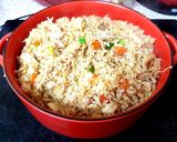 A picture of step 6 of My Chilli Chicken Fried Rice. 😘.