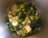 A picture of step 1 of Even Lazier Use-up Leek & Potato Soup.