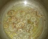 A picture of step 1 of Gajar methi gosht.