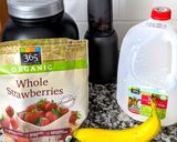 A picture of step 1 of Strawberry Chocolate Smoothie.