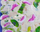 Hình bước làm 3 của món Kẹo Nougat - Hạnh Phúc Kiwi Và Sung Sấy Giòn