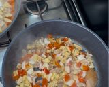 Foto del passaggio 3 della ricetta #660 Paella mista valenciana 🥘🦐🫑🍗🍖🥘