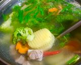 Hình bước làm 4 của món Canh sườn non rau củ