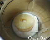 A picture of step 1 of Milkybar and Pineapple Souffle.