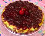 Foto del paso 7 de la receta Tarta de queso con base de galletas y cobertura de cerezas 🍒 (cheesecake)