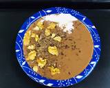 Chocolate sweet potatoes smoothie bowl recipe step 3 photo