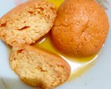 A picture of step 2 of Caramel Rasgulla.