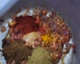 A picture of step 3 of Beetroot - green peas curry.