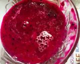 A picture of step 3 of Coconut Dragon Fruit Burphi.