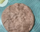A picture of step 4 of Purple Sweet Potatoes Bread with butter&milk filling.