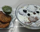 A picture of step 9 of Dahi Phulkiyan / Simple Phulkiyan.