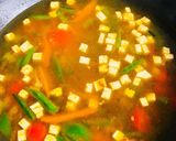 A picture of step 3 of Soft Tofu Cubes Vegetable Thukpa.