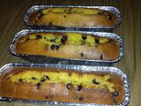 Budín de naranja con chips de chocolate