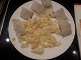 Bacalao fresco sobre lecho de verduras