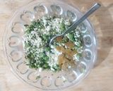 A picture of step 2 of Paneer green peas pockets.