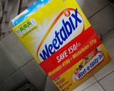 A picture of step 1 of Weetabix breakfast cereal.