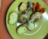 Foto del paso 5 de la receta: Pollo al horno con patatas y calabaza