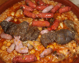 Foto del paso 4 de la receta: Cazuela de arroz, garbanzos y embutidos en costra