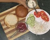 A picture of step 14 of Beetroot veggie burger.
