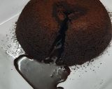 A picture of step 5 of Choco lava cake 🍮🍮.