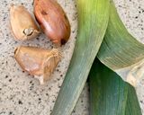 Une image de l'étape 1 de Pâtes, chanterelles et poireau.