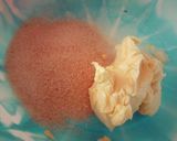 A picture of step 2 of Orange Cake # Baking with Fruits#.