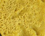 A picture of step 3 of Kodo millet vegetable pancake.