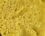 A picture of step 3 of Kodo millet vegetable pancake.