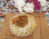 Pas rețetă Spaghete cu carne de vițel fără sos 4 fotografie