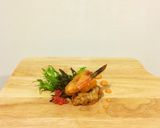 รูปขั้นตอนการทำที่ 4 ของ Shrimp w/butter garlic and milky mushroom croquettes