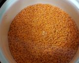 Vöröslencse főzelék rántott Pleurotus-al recept fázis 1 fotója