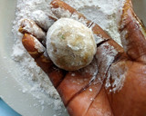 A picture of step 8 of Beans balls II.
