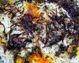 A picture of step 21 of Hyderabadi chicken dum biryani.