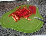 Foto del paso 2 de la receta: Verduras arcoíris con medallones de calabaza y plaquetitas de pollo