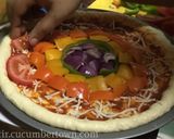 A picture of step 6 of Rainbow Pizza.