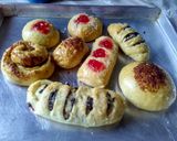 Foto langkah ke 11 dari resep Donat Pizza Ubi (eggless).