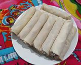 Hình bước làm 3 của món Bún chả giò tôm