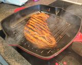 A picture of step 6 of Roasted Pork Tenderloin with a Herb Sauce.