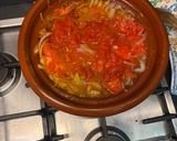 A picture of step 2 of Kefta Tagine.
