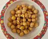 A picture of step 1 of Chickpeas Tikki.
